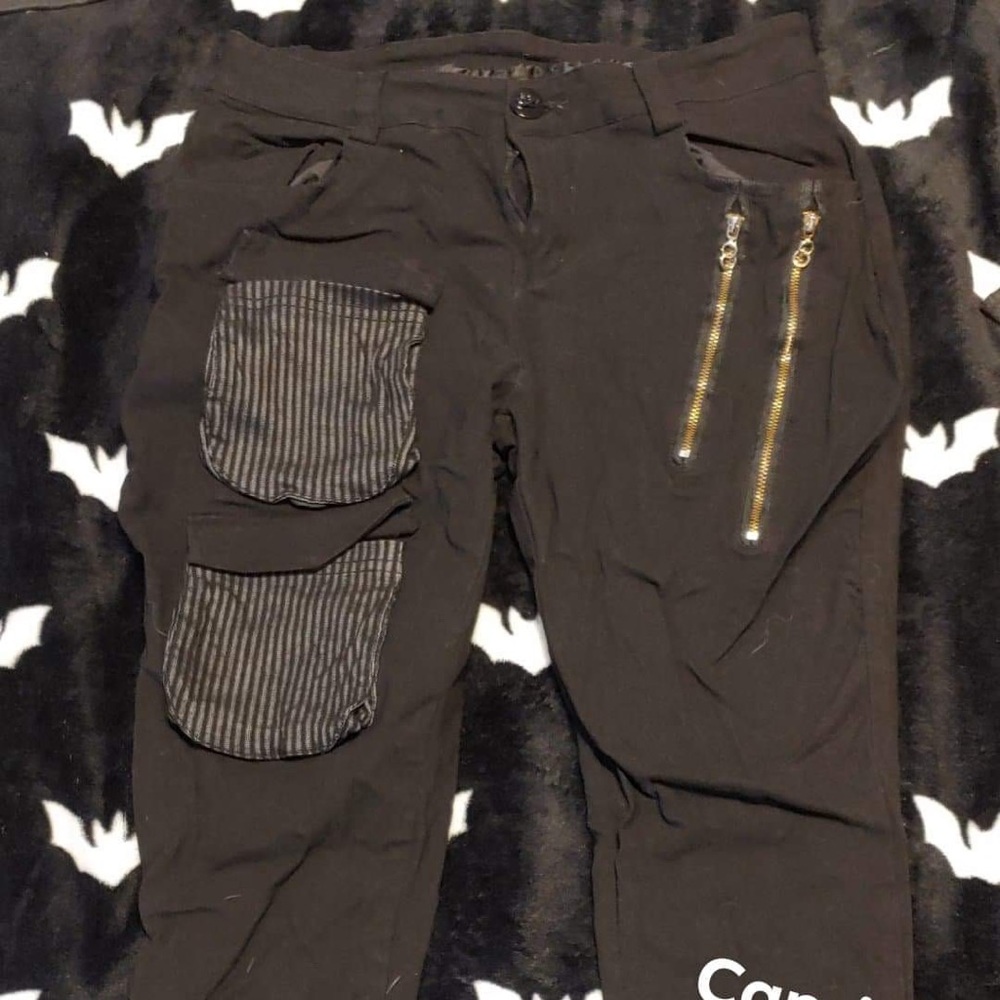 Zipper capris